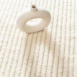 Hand Woven , Handmade Carpet Modern Style New Zealand Wool Indoor Rug. Entryway Or Runner Off White - Therugbasket - thumbnail 3