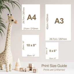 Safari Nursery Print Set Sage Green Rainbow, Animals, Quote - thumbnail 4