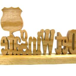 Personalized Detective Desk Clock - Custom Handmade Solid Oak I Make Each Item Myself - thumbnail 3