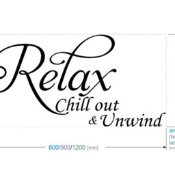 Relax Vinyl Art Wall Decal Sticker Large Modern Quote Home Decoration - thumbnail 2