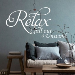Relax Vinyl Art Wall Decal Sticker Large Modern Quote Home Decoration - thumbnail 1
