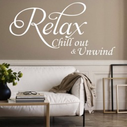 Relax Vinyl Art Wall Decal Sticker Large Modern Quote Home Decoration - thumbnail 3