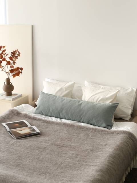 High Quality Linen Lumbar Pillow Cover, Soft Comfy Oversized Case, Extra Large Cushion Invisible Zipper, Any Custom Size - image 1