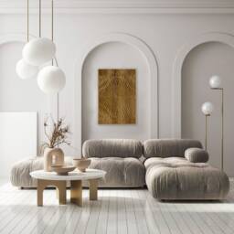 Contemporary Oak Wall Art - Timeless Design Element For Home Interiors 35x24 Inches - thumbnail 2