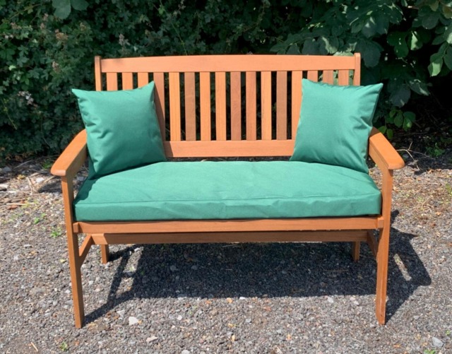 Pnh?? Garden Bench Cushion Water Resistant, 3Ft 4Ft 5Ft With Colour Choices & Side Pillow Option - image 1