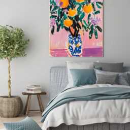 Floral Vase Art Print, Flower Poster, Wall Decor, Art, Still Art - thumbnail 2
