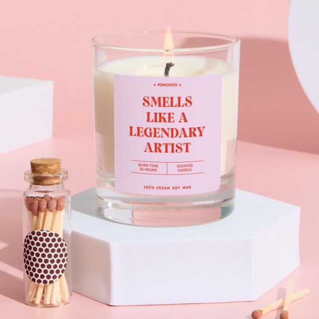Gift For Art Teacher Smells Like A Legendary Artist Scented Candle Fun Keepsake Lovers Birthday Thank You - image 1