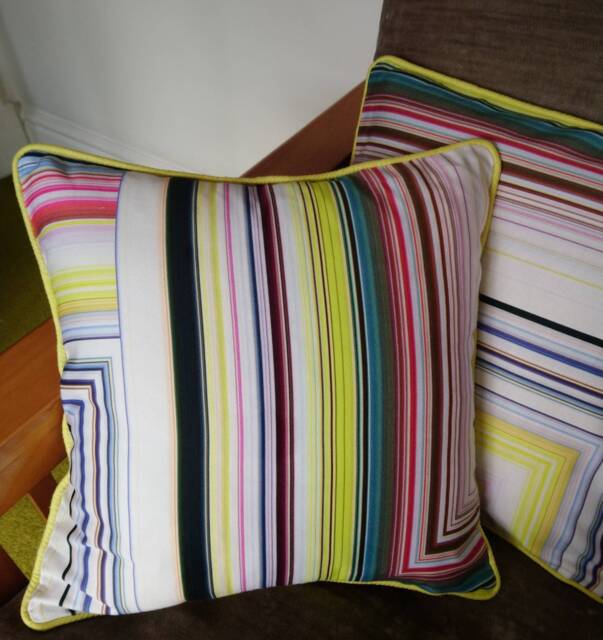 "Christian Lacroix Cushions. Abstract Malachtite 16""x16"