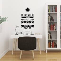 Steve Jobs Quote Wall Decal, Motivational Office Startup Art, Vinyl Sticker - thumbnail 3