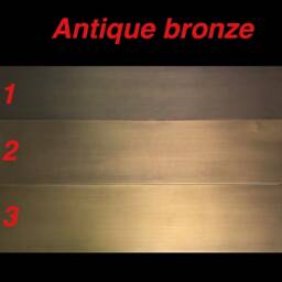 Set Of 2 Metal Dining Table Legs, Base, Antique Bronze Brass Legs - thumbnail 2