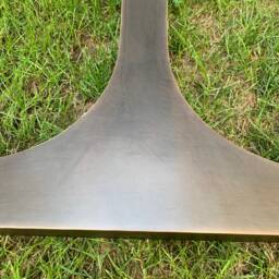 Set Of 2 Metal Dining Table Legs, Base, Antique Bronze Brass Legs - thumbnail 3