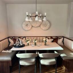 Mid Century Sputnik Chandelier Diabolo Stilnovo Ceiling Light Lamp , Italian Dining 5 Light - thumbnail 2