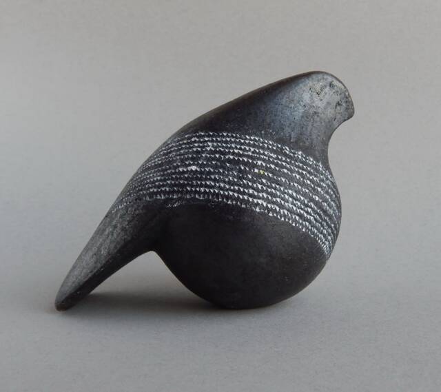 Ceramic Sculpture, Bird Figurine, Art & Collecting, Natural, Art Ceramics, Folklore Black Bird, Figurine, Home Decor, Gift, Ornament, Ethnics - image 1