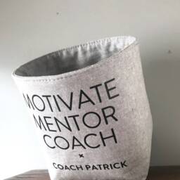 Small Fabric Storage Basket Coach Appreciation Gift - thumbnail 3