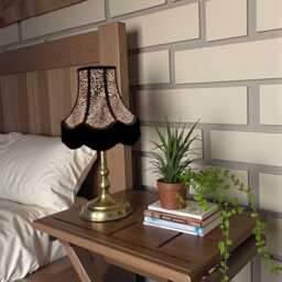 Lynx Animal Print Lampshade With Black Fringe, Made in The UK - Animal Fabric Lamp Shades - thumbnail 3