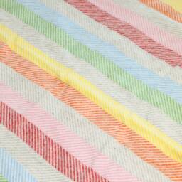 Stripe Herringbone Wool Picnic Blanket With Leather Strap - Waterproof Mat Camping Gift Beach Accessories - thumbnail 4