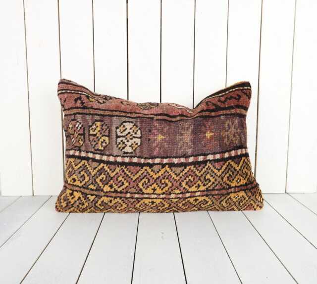 16x24 Vintage Turkish Kilim Pillow Cover Handmade Anatolian Cushion - image 1