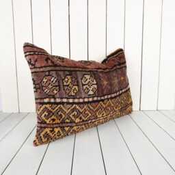16x24 Vintage Turkish Kilim Pillow Cover Handmade Anatolian Cushion - thumbnail 2