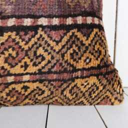 16x24 Vintage Turkish Kilim Pillow Cover Handmade Anatolian Cushion - thumbnail 3
