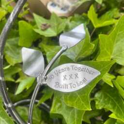 Handcrafted Purple Poppy Sculpture Military Remembrance Gift Veteran's Day Metal Centrepiece Handmade Flower Present Drooping Head Poppies - thumbnail 3