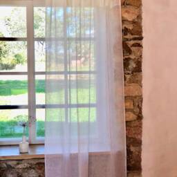 Linen Curtain Panel, White Curtains, Sheer Drapes, Long Curtain, Boho Curtain Window - thumbnail 3