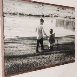Pictures On Wood - Custom Photo Reclaimed Fifth Anniversary Unique Rustic & Distressed Portraits - thumbnail 2