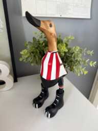 Sheffield United Fc - Hand-Painted Wooden Duck - 2025-2026 Design Approx. 25cm - thumbnail 1