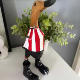 Sheffield United Fc - Hand-Painted Wooden Duck - 2025-2026 Design Approx. 25cm - thumbnail 2