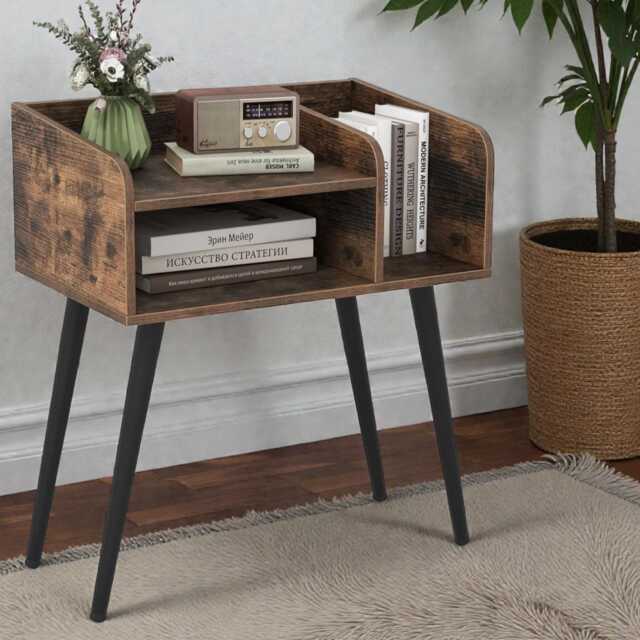 Wooden Coffee Table Side Console Trending Home Decor Housewarming Gift - image 1