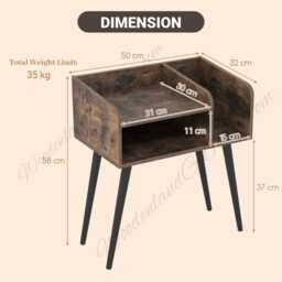 Wooden Coffee Table Side Console Trending Home Decor Housewarming Gift - thumbnail 4