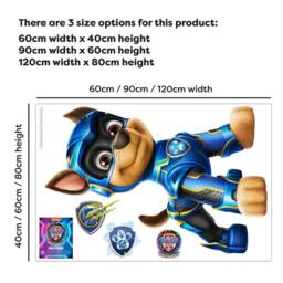 Paw Patrol Wall Sticker - The Mighty Movie Chase Decal - thumbnail 2