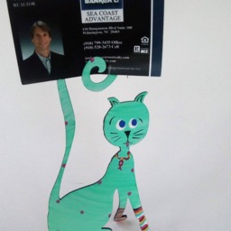 Cat in Socks Hand Painted Steel Sculpture - Sitting Cat - thumbnail 3