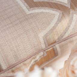 Dark Tan Beige Throw Pillow Cover, Decorative Cushion Covers, Satin Blend Moroccan Pattern Accent Pillowcase, Modern Farmhouse Home Decor - thumbnail 3