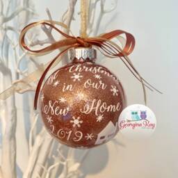 1st Christmas in Our New Home Bauble Ornament Decoration, Housewarming Gift - thumbnail 4