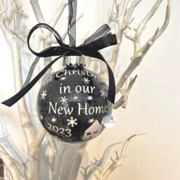1st Christmas in Our New Home Bauble Ornament Decoration, Housewarming Gift