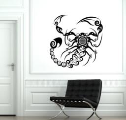 Wall Decal Scorpion Animal Ornament Tribal Scorpio Mural Vinyl Sticker 1884Dz - thumbnail 1