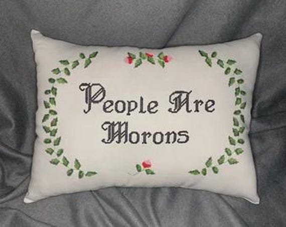 Inside Joke - Custom Embroidered Pillow - image 1