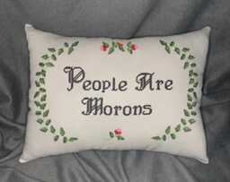 Inside Joke - Custom Embroidered Pillow - thumbnail 1