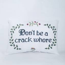 Inside Joke - Custom Embroidered Pillow - thumbnail 3