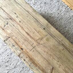Coffee Table Made From Unoiled Scaffolding Planks On Hairpin Legs - thumbnail 4