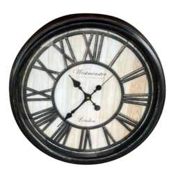 Vintage Style Roman Wall Clock - 47cm Diameter Timeless Design Bronze - Super Silent - thumbnail 3