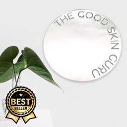 Custom Cut Out Name Mirror Round Acrylic Mirror With White Backing