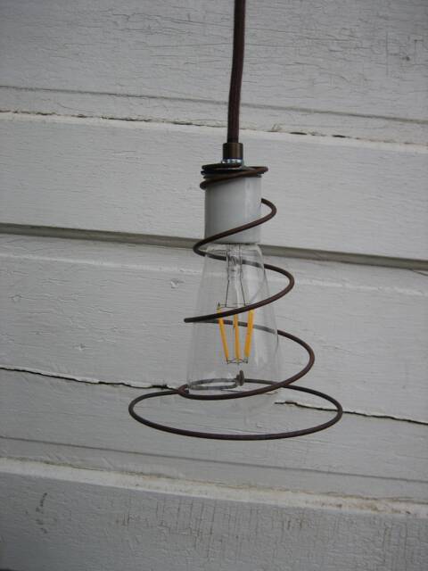 Vintage Bed Spring Pendant Light - image 1
