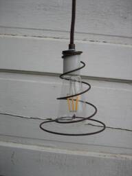 Vintage Bed Spring Pendant Light