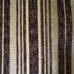 Brown & Gold Chenille Throw Pillow With Gold/Brown Brush Fringe - thumbnail 4
