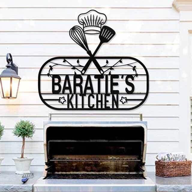 Custom Kitchen Metal Wall Art, Personalized Signs, Decor, Sign, Housewarming Gift, Kitchen Decoration - image 1