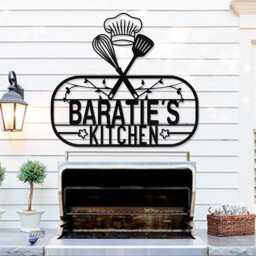 Custom Kitchen Metal Wall Art, Personalized Signs, Decor, Sign, Housewarming Gift, Kitchen Decoration - thumbnail 1