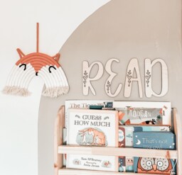 Read Sign Decor - Reading Corner Bookcase Wall Art Nursery Bedroom Kids Room - thumbnail 1