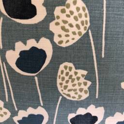 2 X Prestigious Textiles Clara Abstract Floral Blue Scatter Pillow Cushion Covers - thumbnail 2
