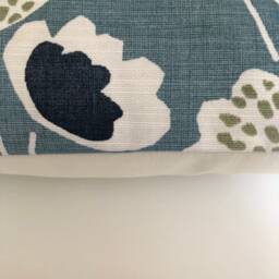 2 X Prestigious Textiles Clara Abstract Floral Blue Scatter Pillow Cushion Covers - thumbnail 3